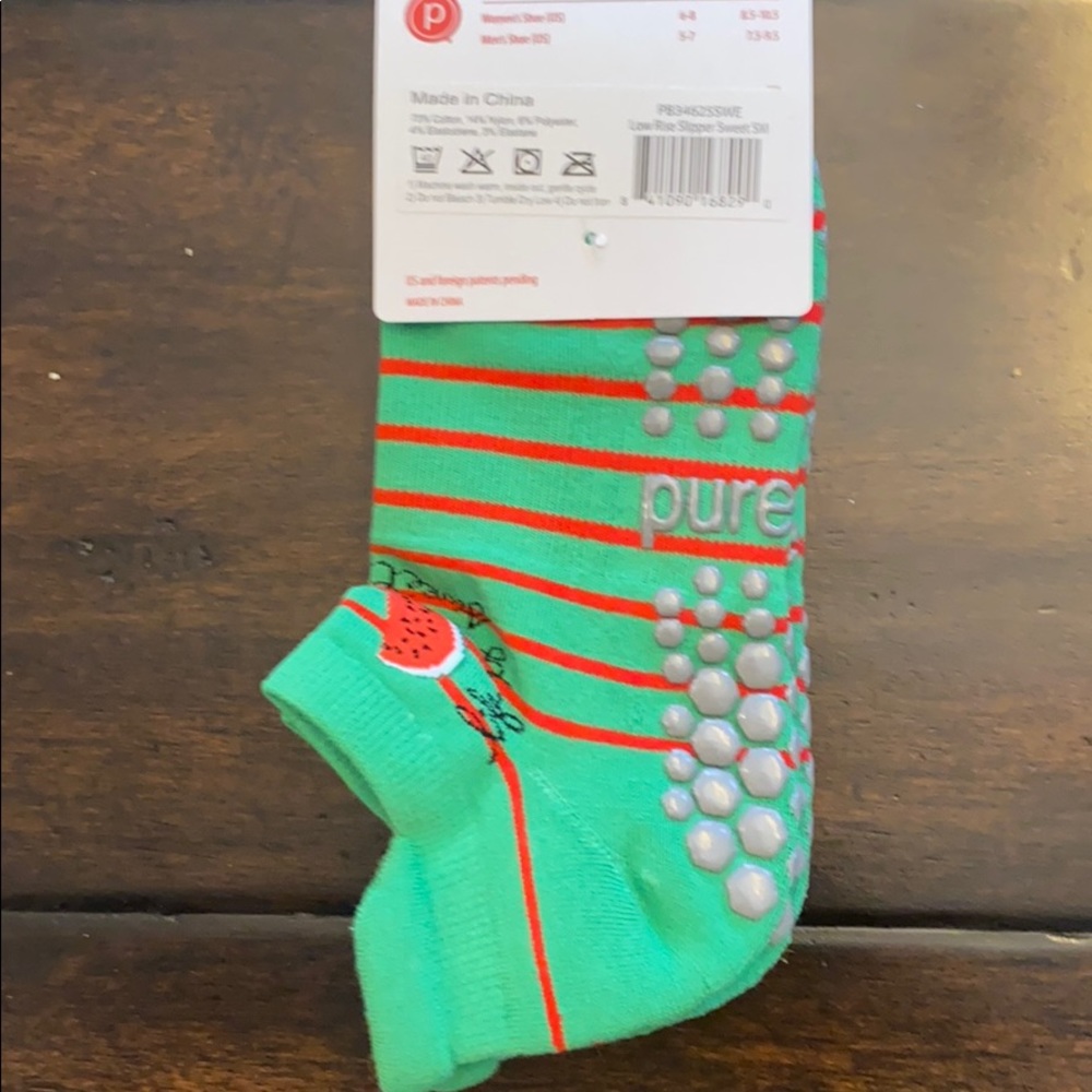 Pure Barre Watermelon Sticky Socks - Picture 4 of 4